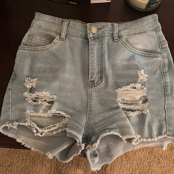 High Stretch Denim Shorts - Picture 3 of 5